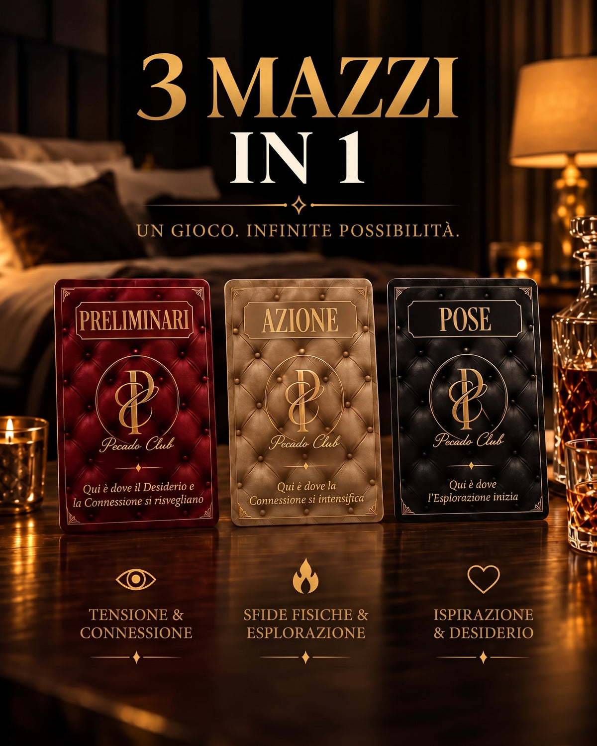 Il 3 in 1 per la coppia — Carte dei preliminari | Carte azione | Posizioni